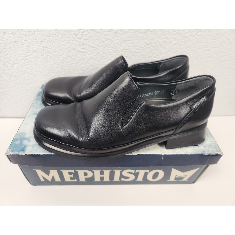 Mephisto Meredith Loafer in Black Size 8.5 Women Great Condition Leather
